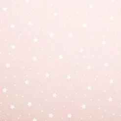 Cube de rangement 29x29 cm rose étoiles blanches