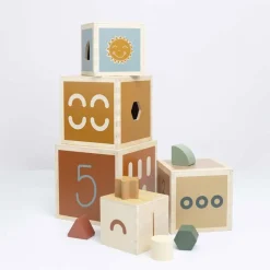 Cubes empilables en bois fsc