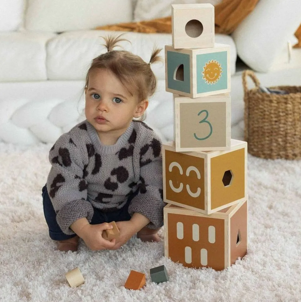 Cubes empilables en bois fsc