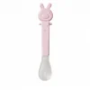 Cuillère bébé en silicone rose