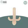Cuillère de dentition 2 en 1 bébé silicone beige