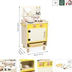 Cuisine en bois pour enfant mamie soleil