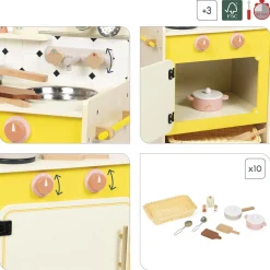 Cuisine en bois pour enfant mamie soleil