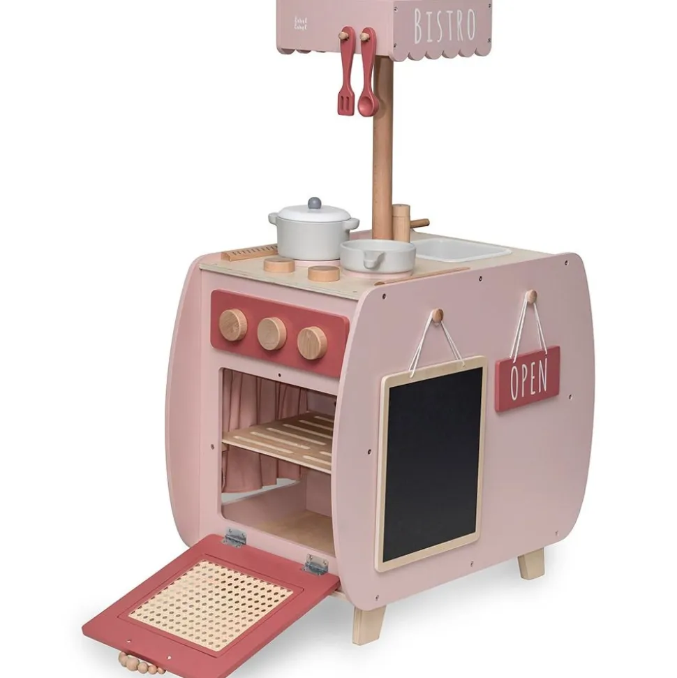 Cuisine en bois - rose