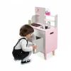 Cuisine enfant en bois macaron rose