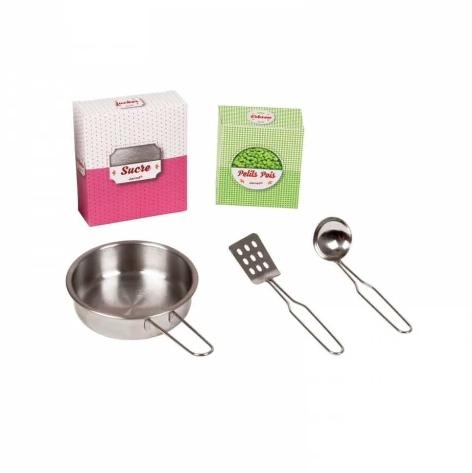 Cuisine enfant en bois macaron rose