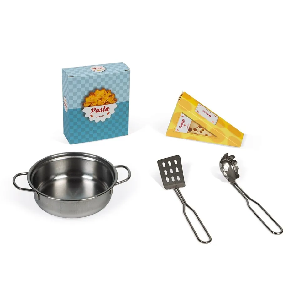 Cuisine enfant en bois plume verte