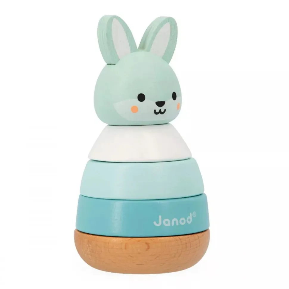 Culbuto empilable en bois lapin wwf