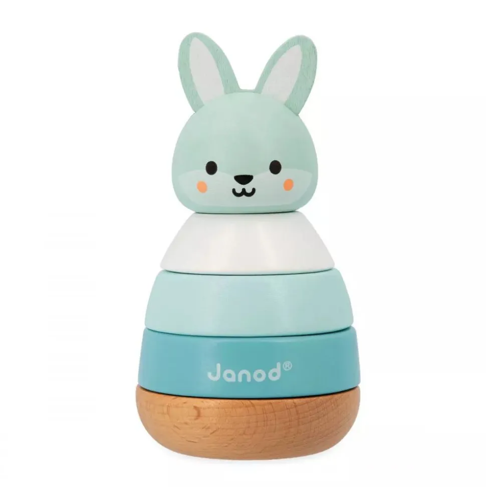 Culbuto empilable en bois lapin wwf