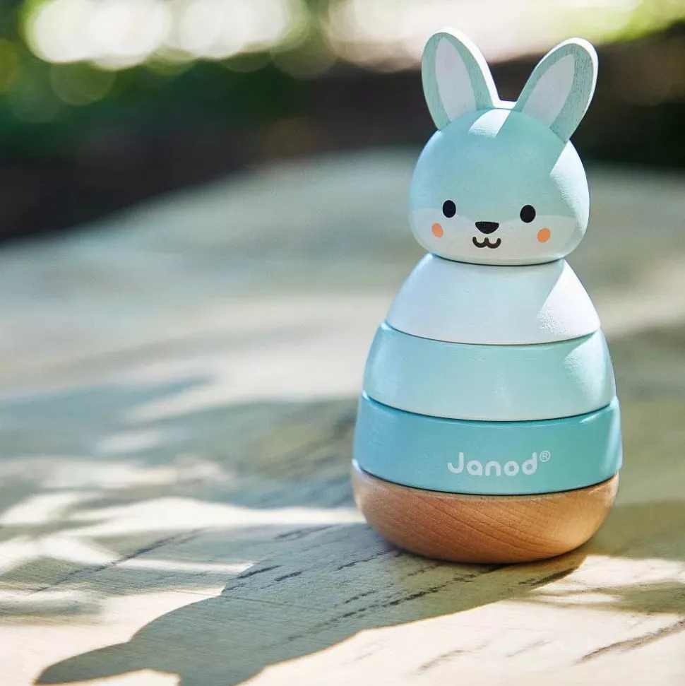 Culbuto empilable en bois lapin wwf