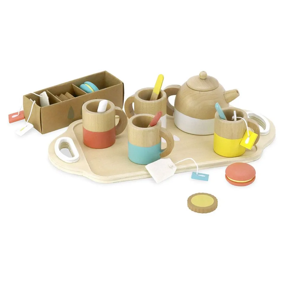 Dinette en bois pour enfant service à thé