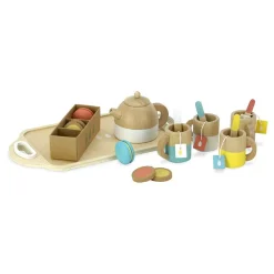 Dinette en bois pour enfant service à thé