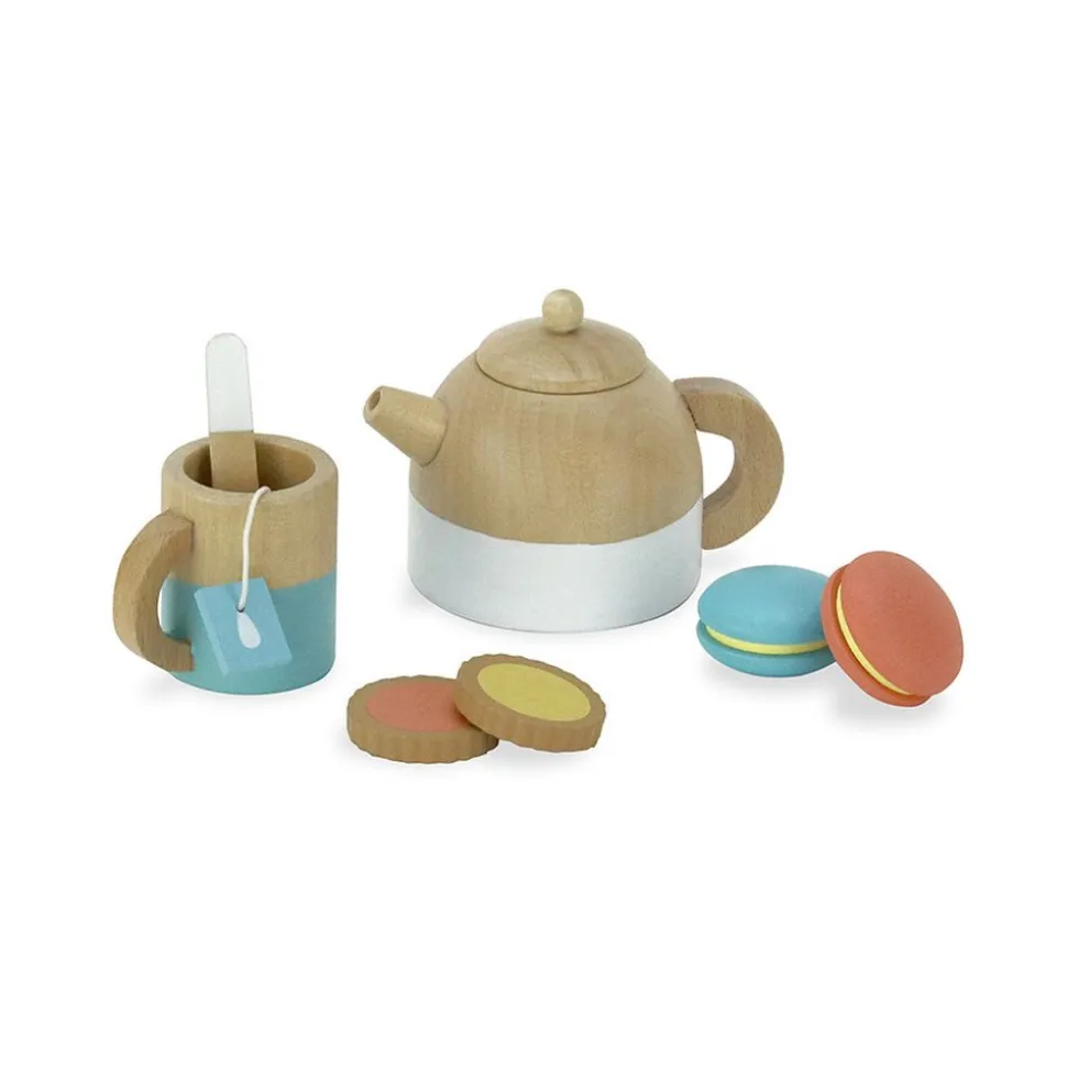 Dinette en bois pour enfant service à thé