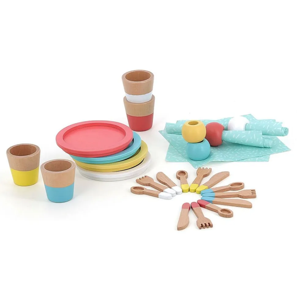 Dinette en bois set du repas