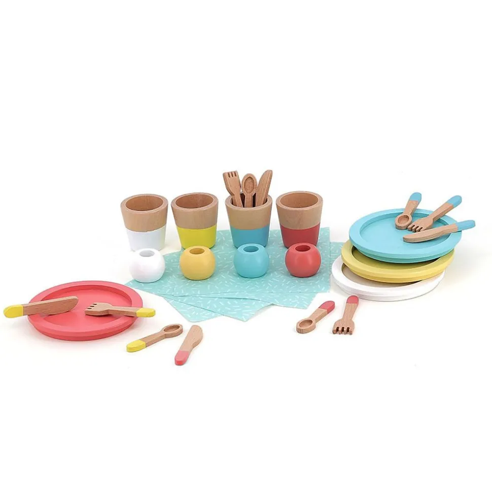 Dinette en bois set du repas