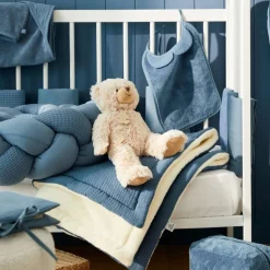 Doudou anneau de dentition pierre bleue