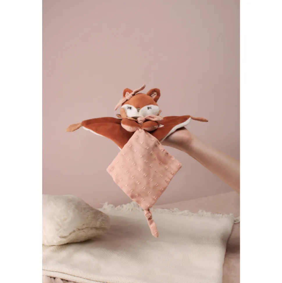 Doudou attache sucette 20 cm mina la renarde
