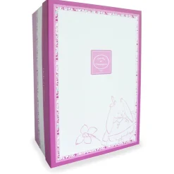 Doudou attache sucette lapin cerise