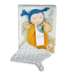 Doudou attache sucette pollen l'abeille bio