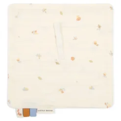 Doudou attache-tétine en gaze de coton - forest treasures