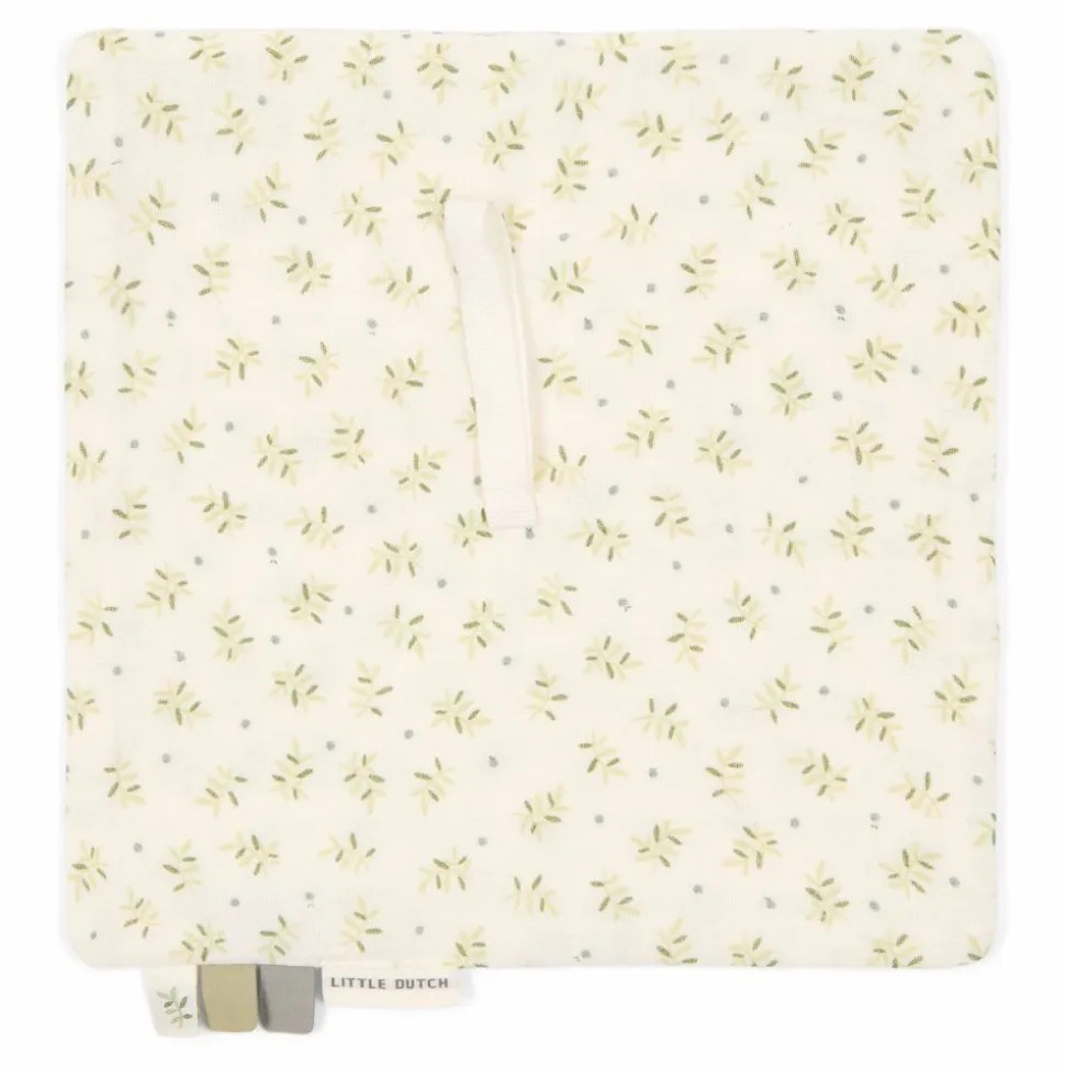 Doudou attache-tétine en gaze de coton - blueberry leaves