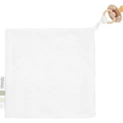 Doudou attache-tétine en gaze de coton - little farm
