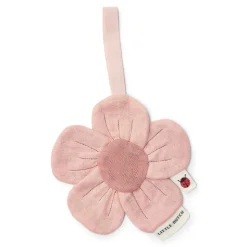 Doudou attache-tétine en gaze de coton fleur - fairy garden