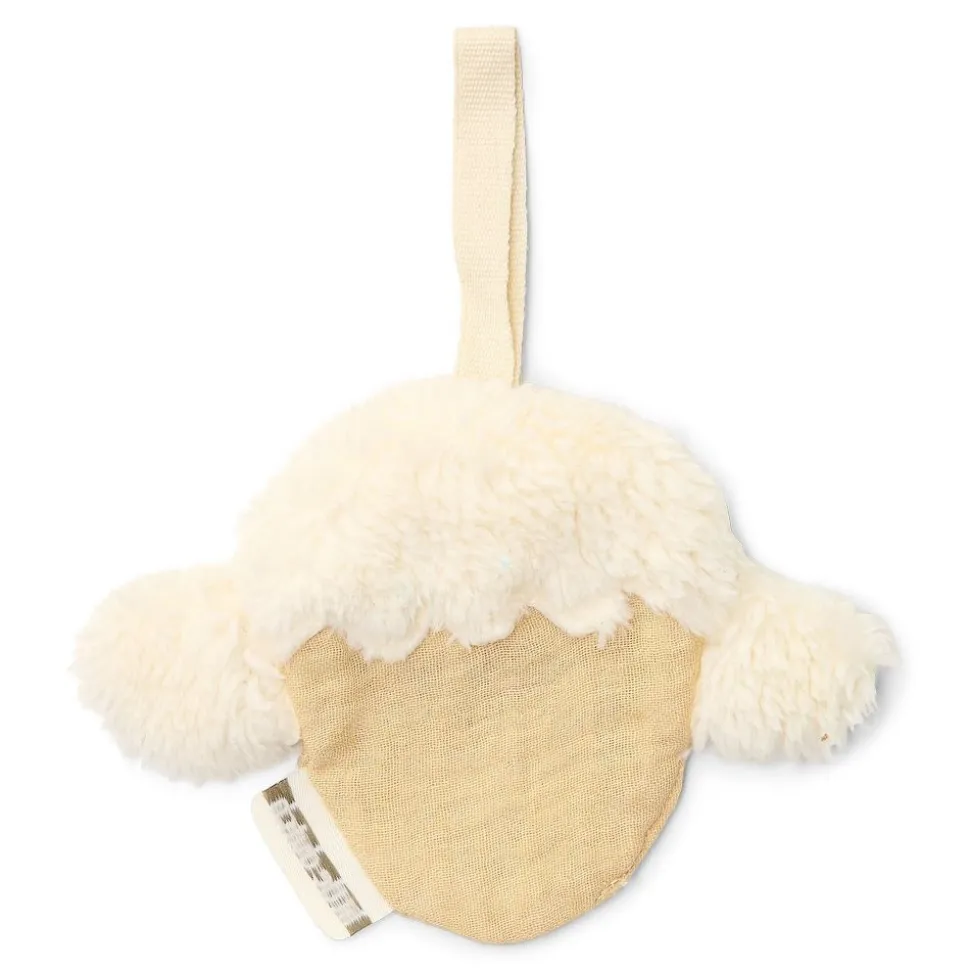 Doudou attache-tétine en gaze de coton - mouton