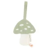 Doudou attache-tétine en gaze de coton - champignon