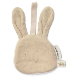 Doudou attache-tétine en gaze de coton - lapin