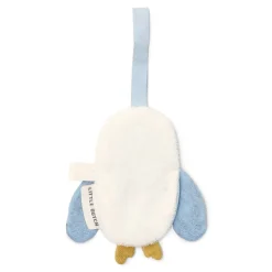 Doudou attache-tétine en gaze de coton chouette - forest friends