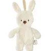 Doudou attache tétine lapin teddy bouclette écru