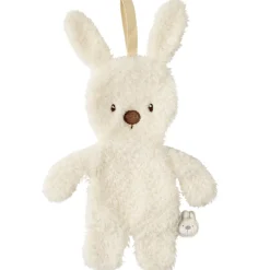 Doudou attache tétine lapin teddy bouclette écru