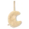 Doudou attache-tétine lune - pure soft beige