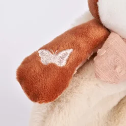 Doudou avec hochet 18 cm mina la renarde