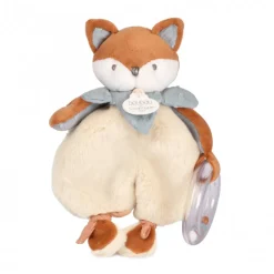 Doudou avec hochet 18 cm timo le renard