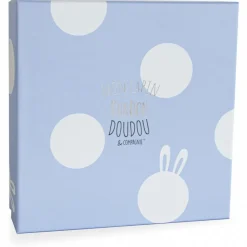 Doudou bleu lapin bonbon
