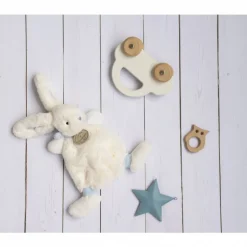 Doudou bleu lapin bonbon