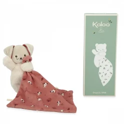 Doudou carré douceur plat chien brique rouge