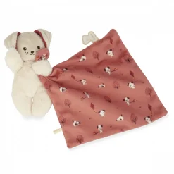 Doudou carré douceur plat chien brique rouge
