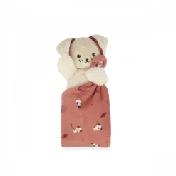 Doudou carré douceur plat chien brique rouge