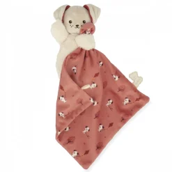 Doudou carré douceur plat chien brique rouge
