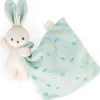 Doudou carré douceur plat lapin bouquet d'agrumes