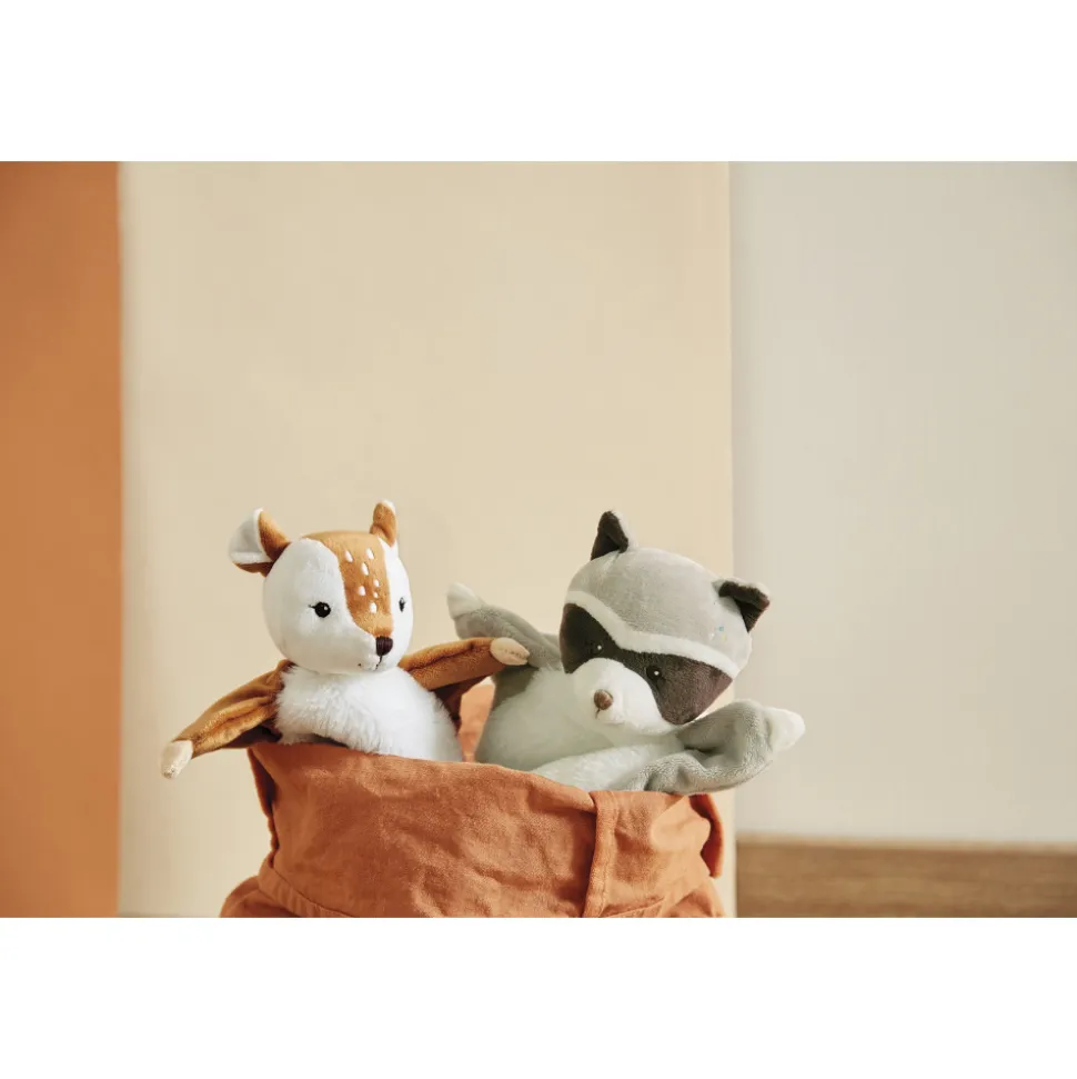 Doudou carré raton laveur gaston
