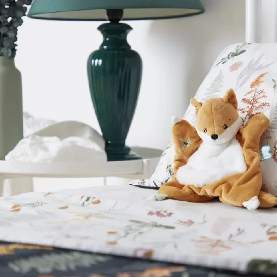 Doudou carré renard leonard