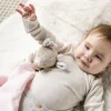 Doudou câlin fanfan biche 27*27cm rose fanfan