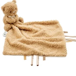 Doudou câlin ours teddy bouclette caramel