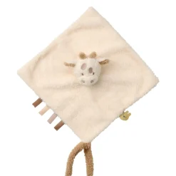 Doudou girafe bouclette écru bouclette