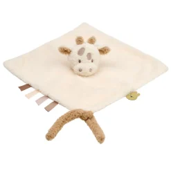 Doudou girafe bouclette écru bouclette