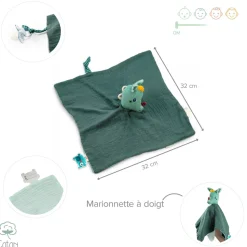 Doudou lange eco-friendly joe le dragon